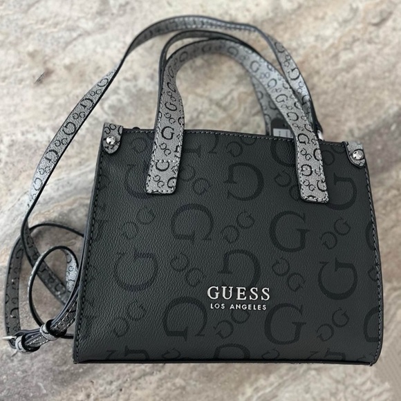 GUESS • Oak Park Mini Crossbody Tote Logo Traveler Bag - Picture 10 of 11